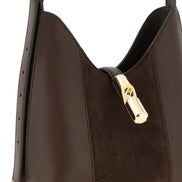 Τσάντα ώμου Furla Goccia S Brown Calfskin