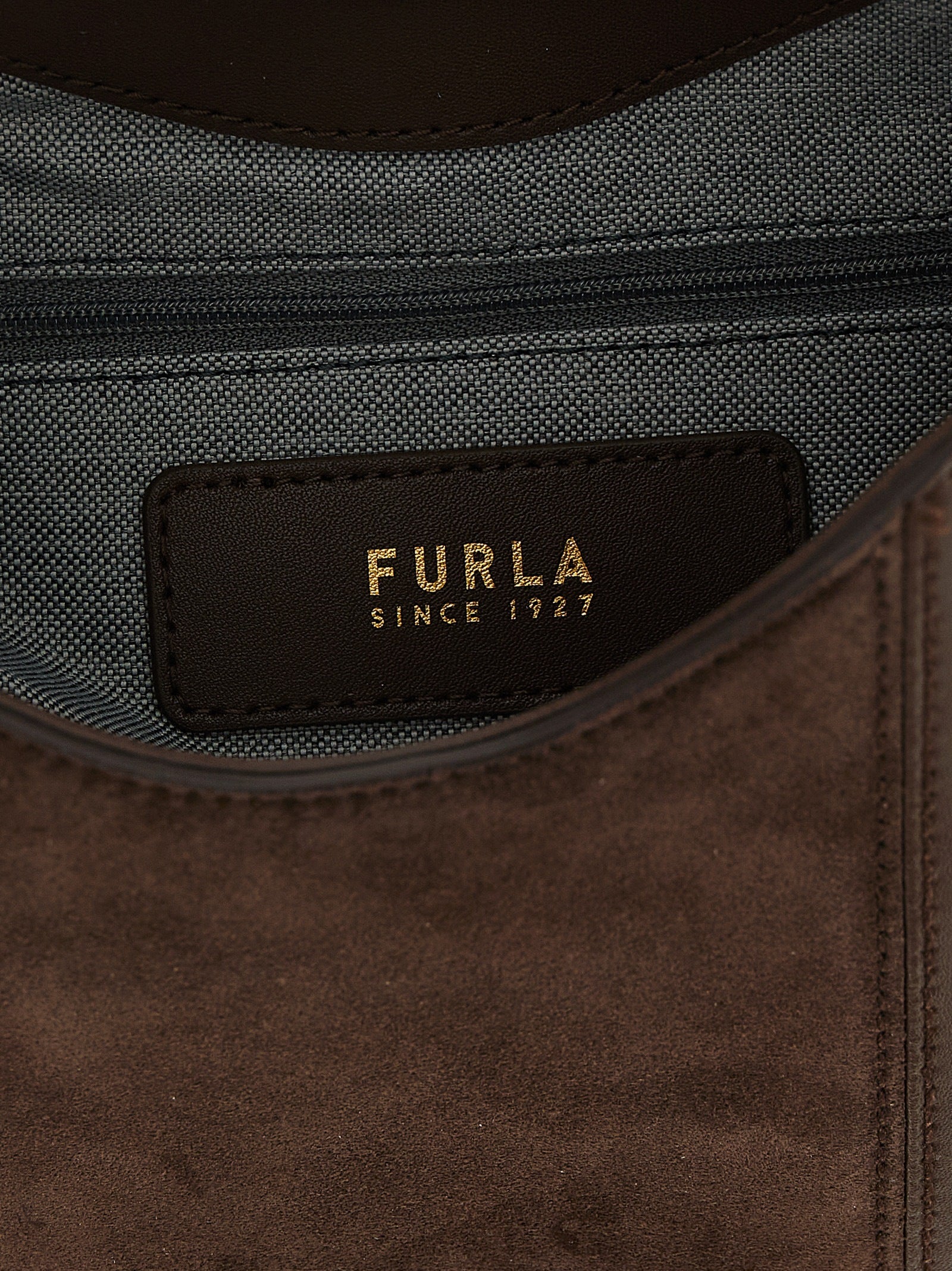Τσάντα ώμου Furla Goccia S Brown Calfskin