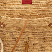Christian Louboutin Beige Raffia Tote Bag