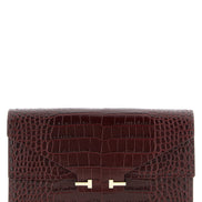 Τσάντα clutch Tom Ford Bordeaux Calfskin