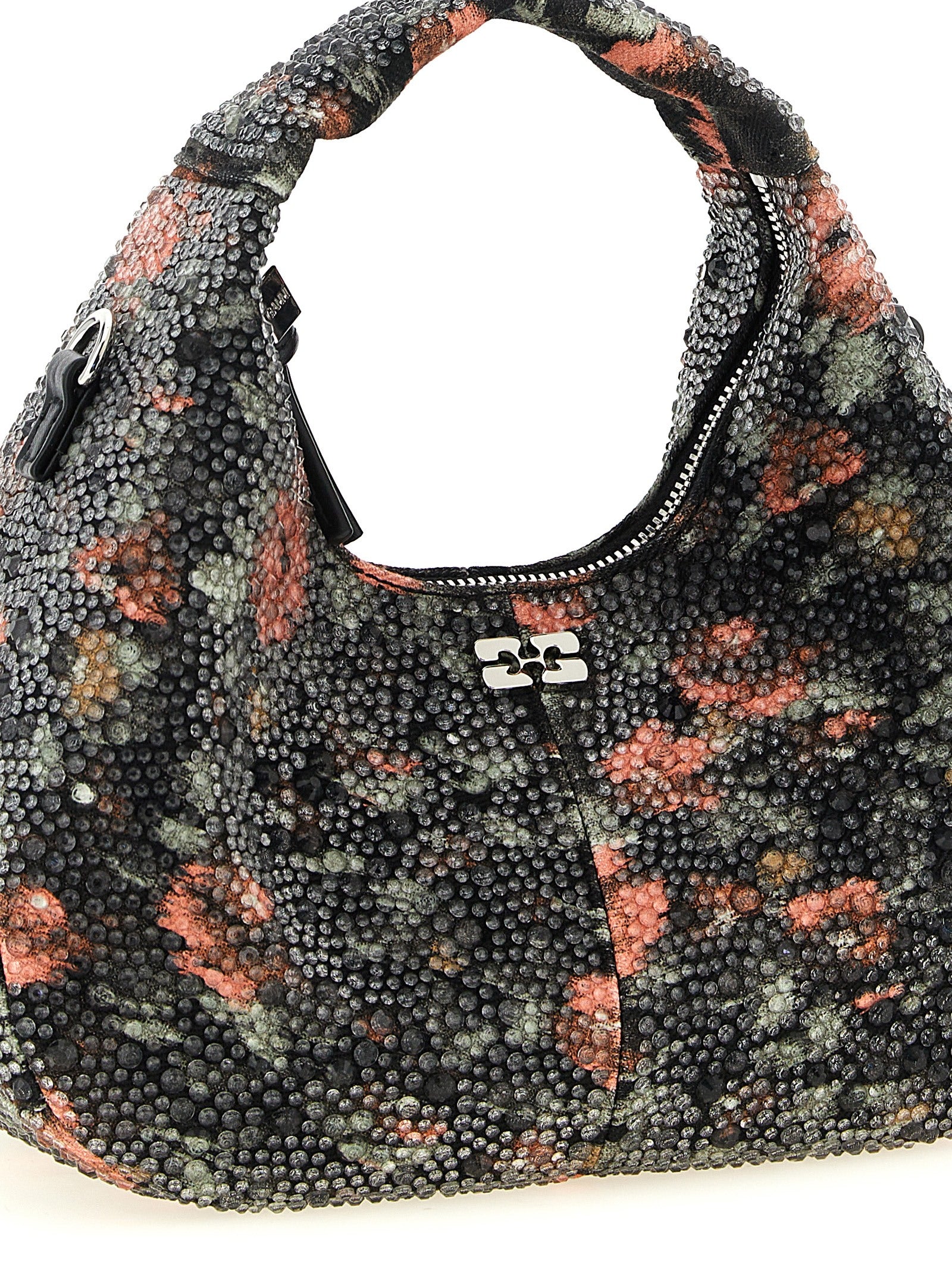 Τσάντα χειρός Ganni Multicolor Cotton