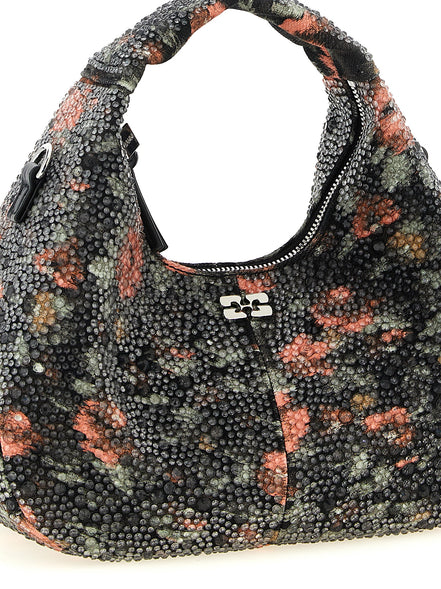 Τσάντα χειρός Ganni Multicolor Cotton