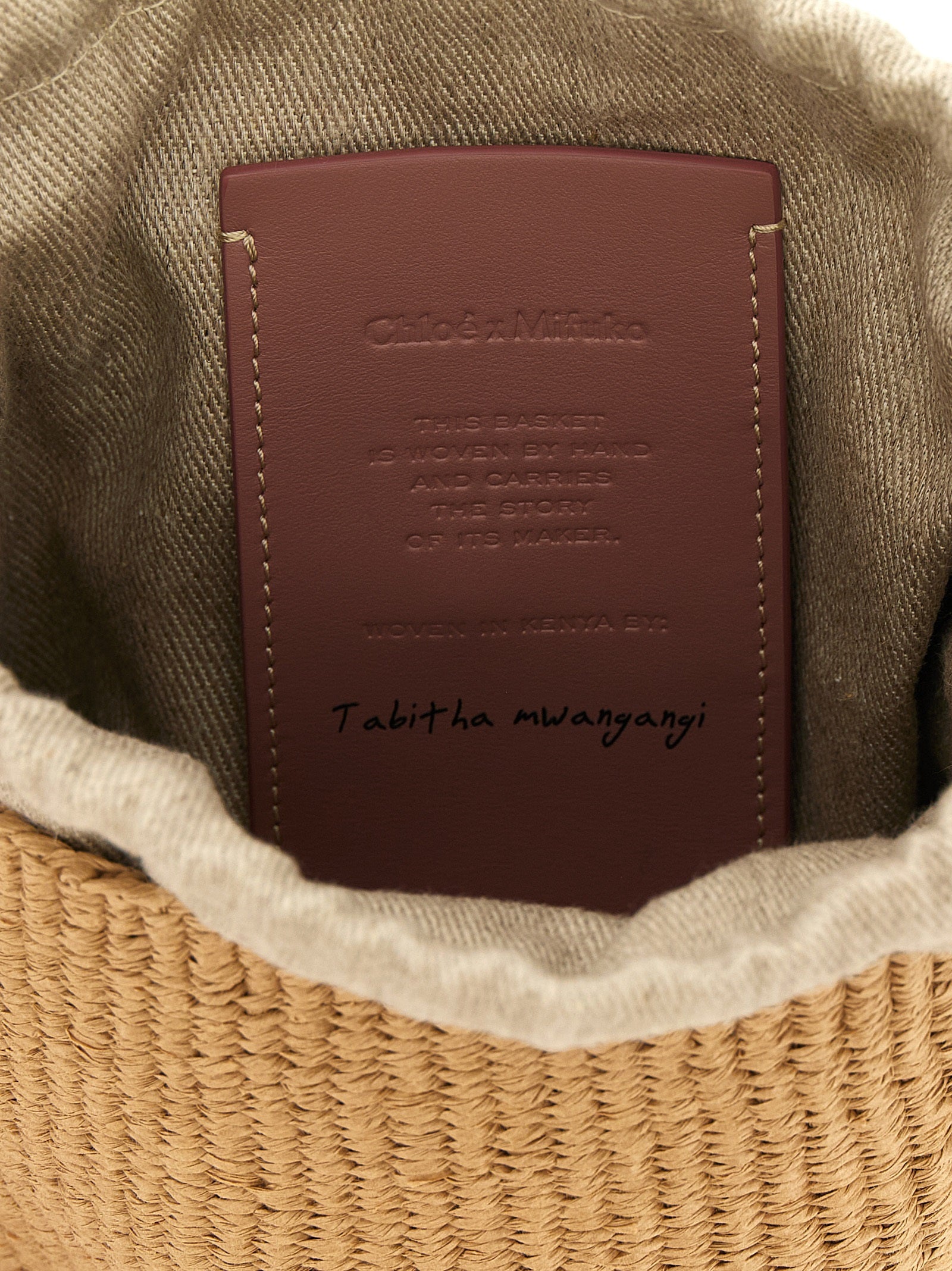 Chloé Beige Paper Handbag