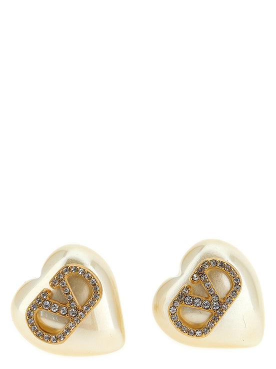 Valentino Garavani Gold Brass Earrings