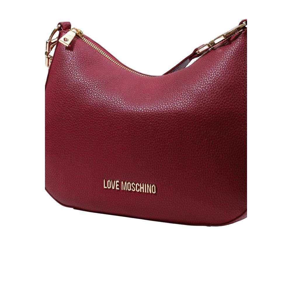Τσάντα χειρός Love Moschino Purple Polyethylene