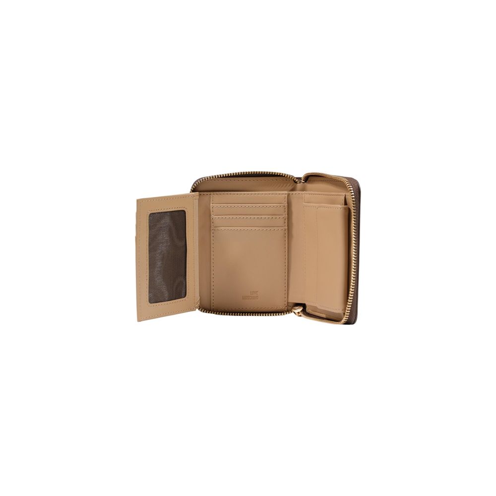 Μικρό πορτοφόλι Love Moschino Brown