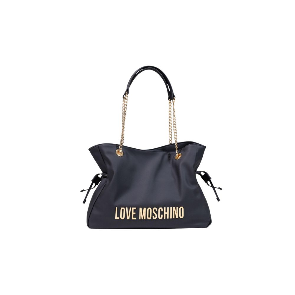 Τσάντα χειρός Love Moschino Black Polyester