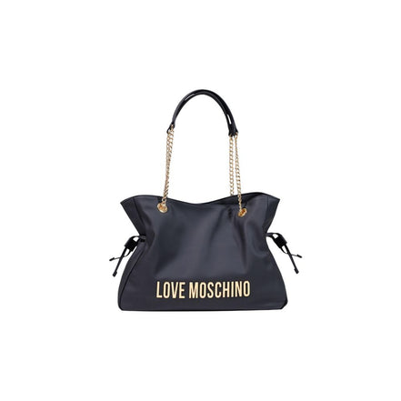 Τσάντα χειρός Love Moschino Black Polyester
