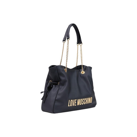 Τσάντα χειρός Love Moschino Black Polyester