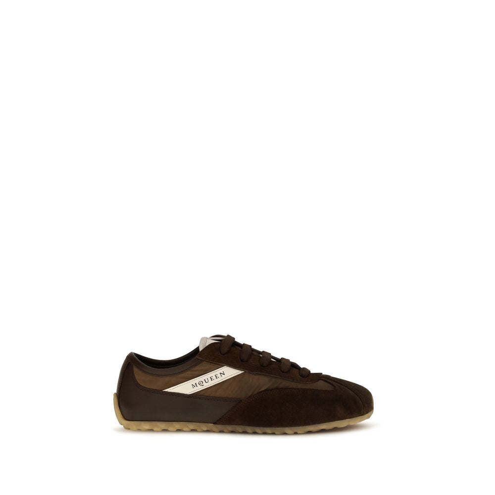 Alexander McQueen Box Brown Suede Sneakers