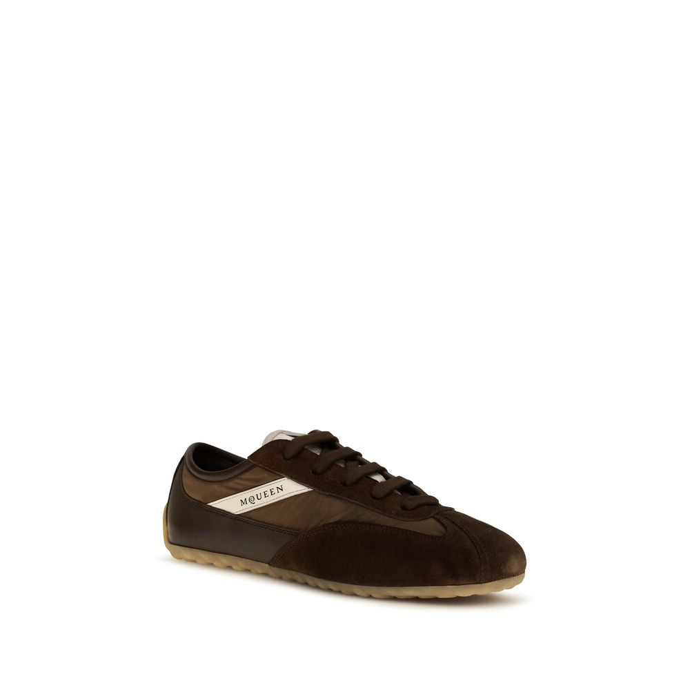 Alexander McQueen Box Brown Suede Sneakers