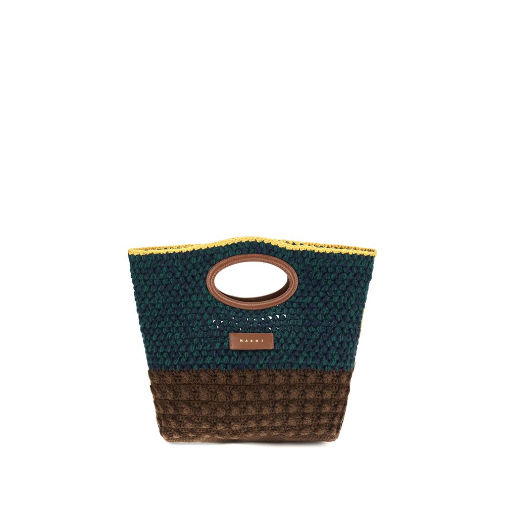 Marni Knotty Multicolor Crochet Wool Handbag