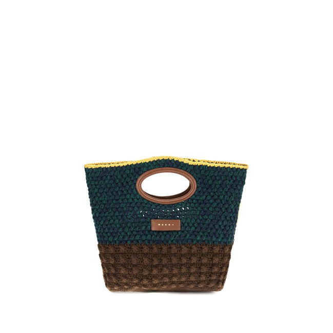 Marni Knotty Multicolor Crochet Wool Handbag