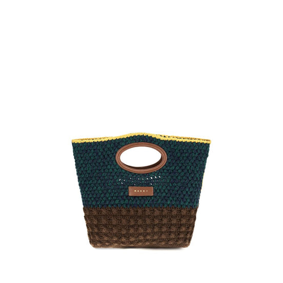 Marni Knotty Multicolor Crochet Wool Handbag
