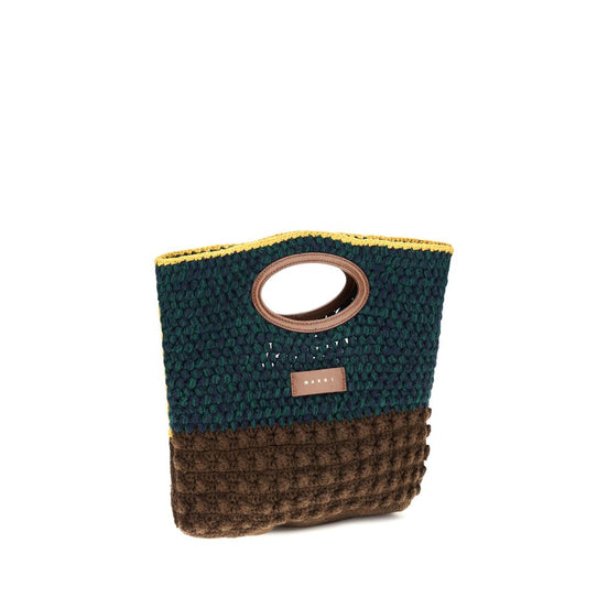 Marni Knotty Multicolor Crochet Wool Handbag