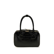Marni Small Boxyne Black Leather Handbag