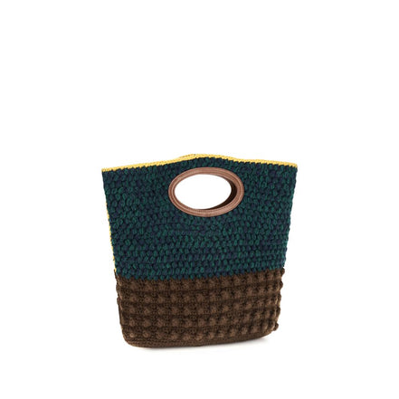 Marni Knotty Multicolor Crochet Wool Handbag