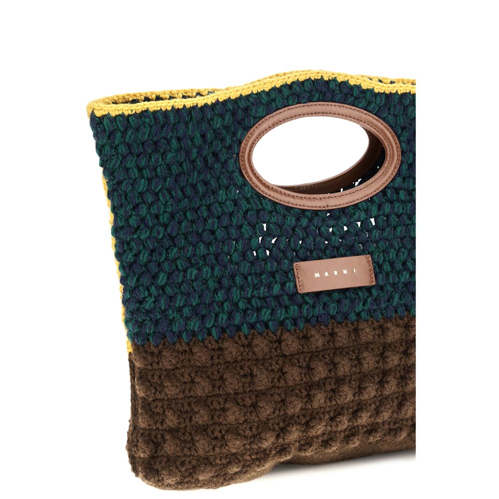 Marni Knotty Multicolor Crochet Wool Handbag