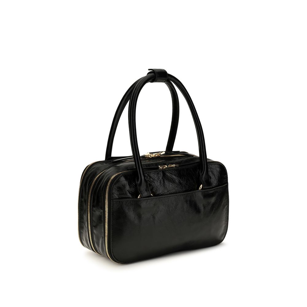 Marni Small Boxyne Black Leather Handbag