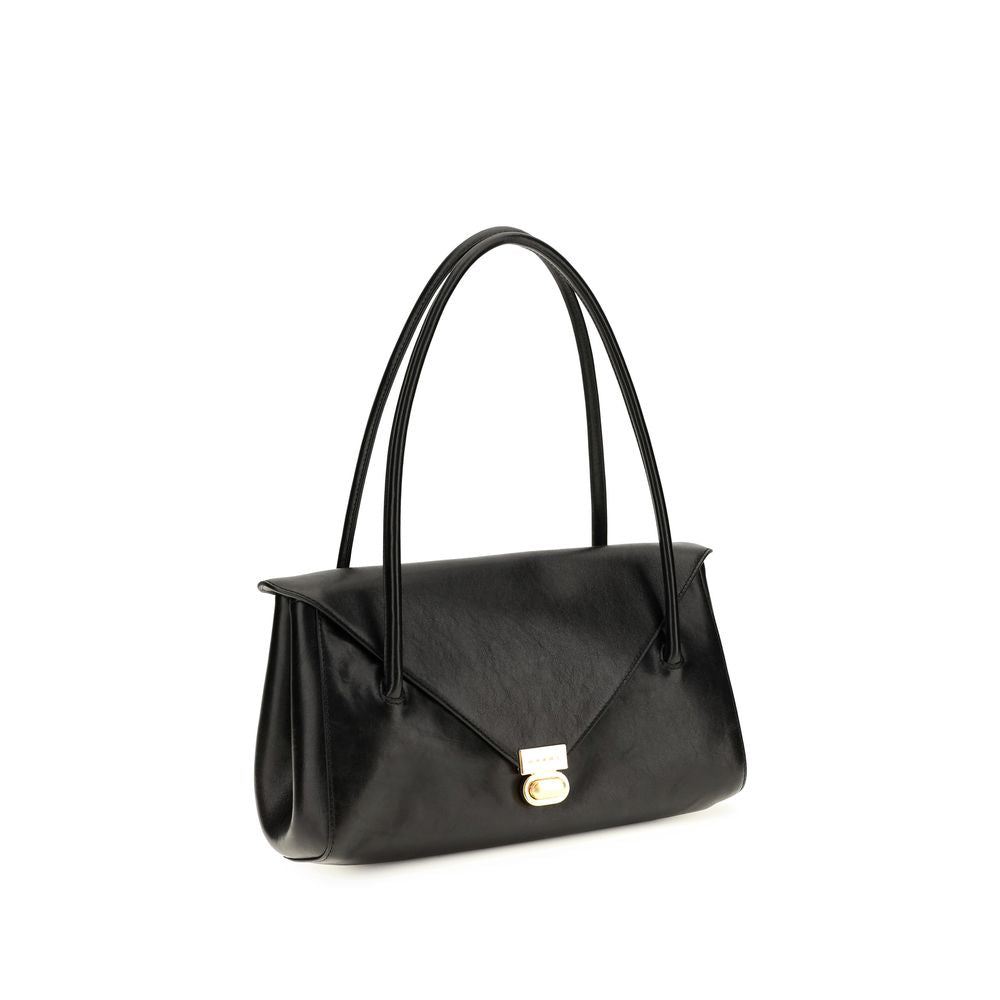 Marni Black Calf Leather Bos Taurus Shoulder Bag