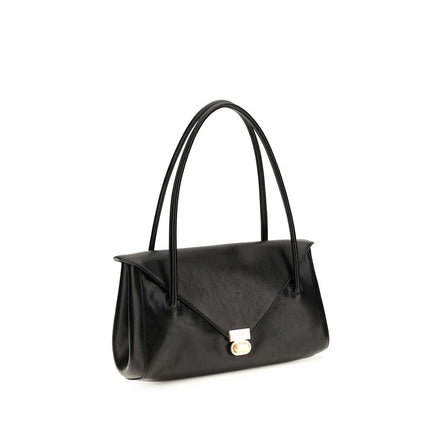 Marni Black Calf Leather Bos Taurus Shoulder Bag