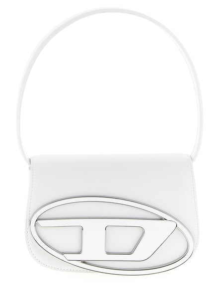 Diesel 1DR White Leather Shoulder Bag