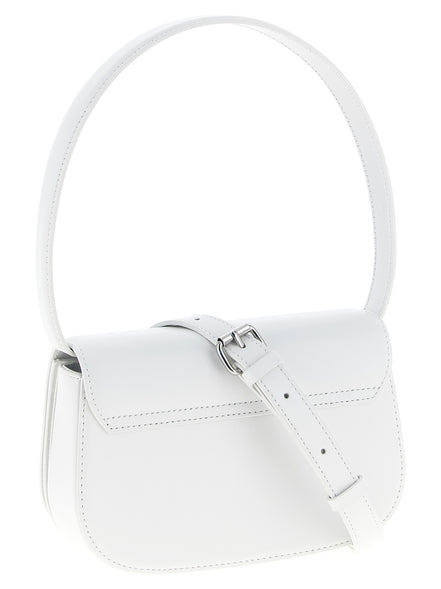 Diesel 1DR White Leather Shoulder Bag