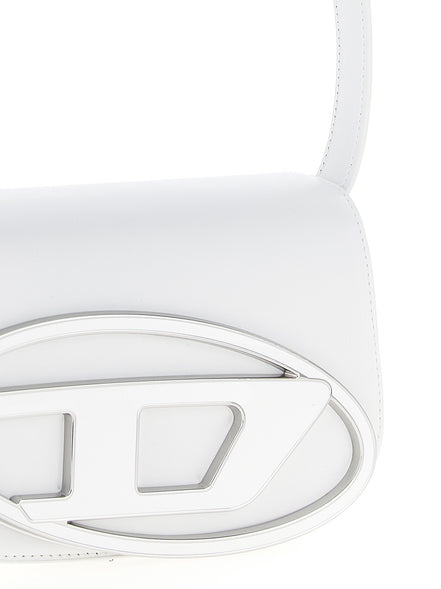 Diesel 1DR White Leather Shoulder Bag