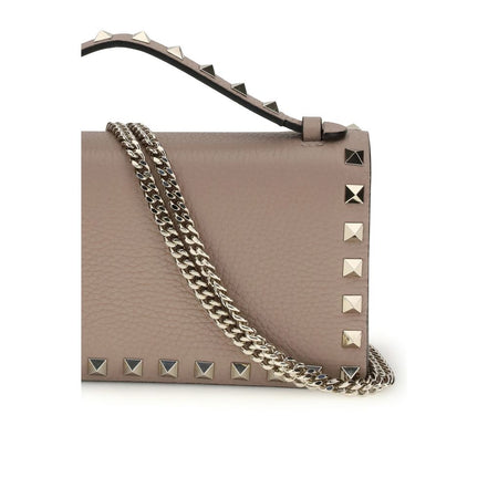 Valentino Garavani Beige Calf Leather Bos Taurus Wallet