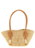 Τσάντα tote Christian Louboutin Beige Raffia