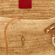 Τσάντα tote Christian Louboutin Beige Raffia