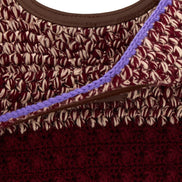 Marni Bordeaux Wool Handbag