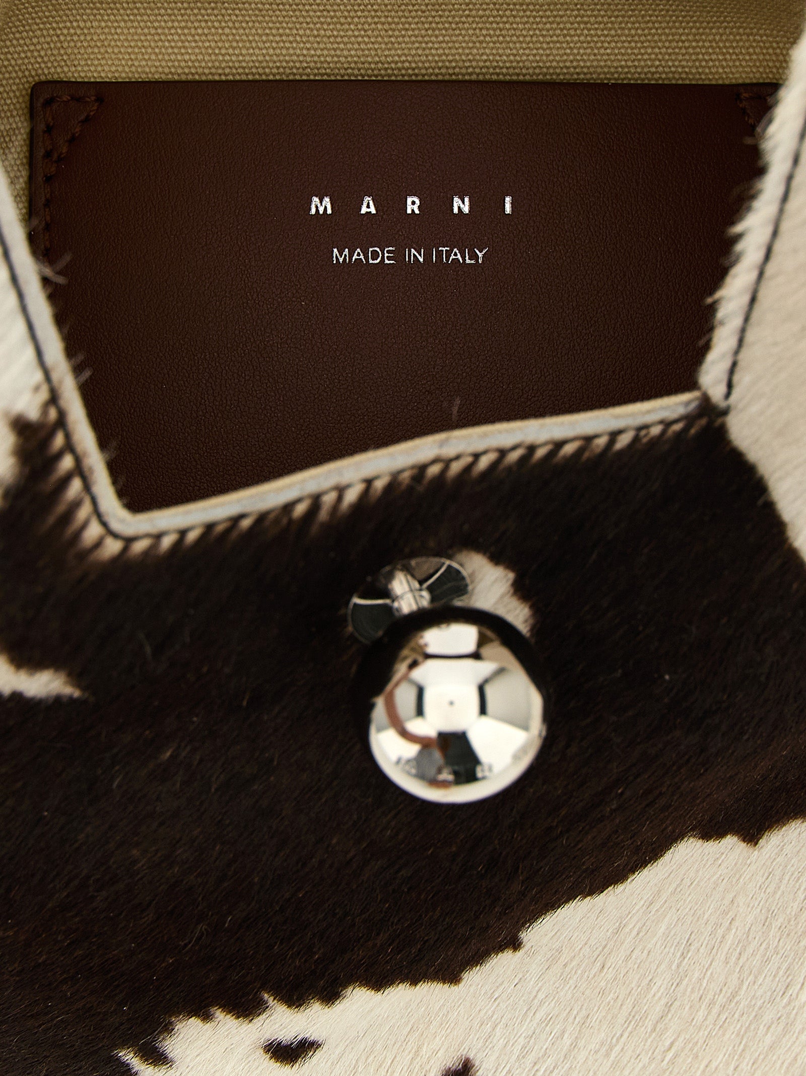 Marni Brown Calfskin Handbag