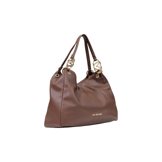 Love Moschino Brown Polyethylene Handbag