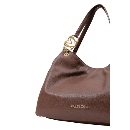 Τσάντα Love Moschino από καφέ πολυαιθυλένιο