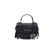 Τσάντα χειρός Love Moschino μαύρη από πολυαιθυλένιο