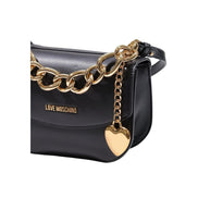 Τσάντα χειρός Love Moschino Black Polyester