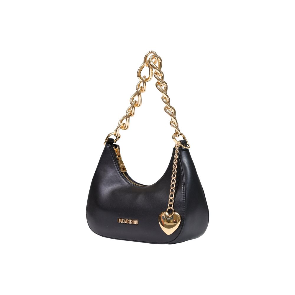 Τσάντα χειρός Love Moschino Black Polyester