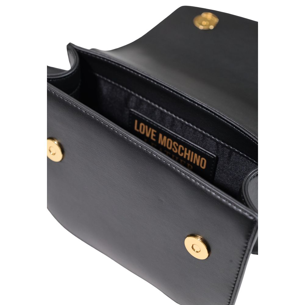 Τσάντα χειρός Love Moschino Black Polyester