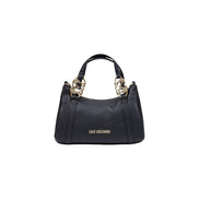 Τσάντα χειρός Love Moschino μαύρη από πολυαιθυλένιο