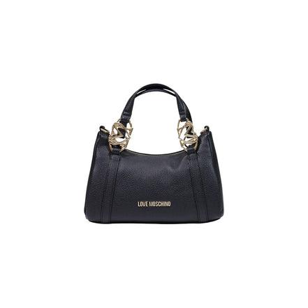 Τσάντα χειρός Love Moschino μαύρη από πολυαιθυλένιο