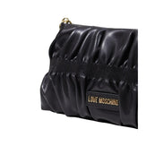 Τσάντα χειρός Love Moschino μαύρη από πολυαιθυλένιο