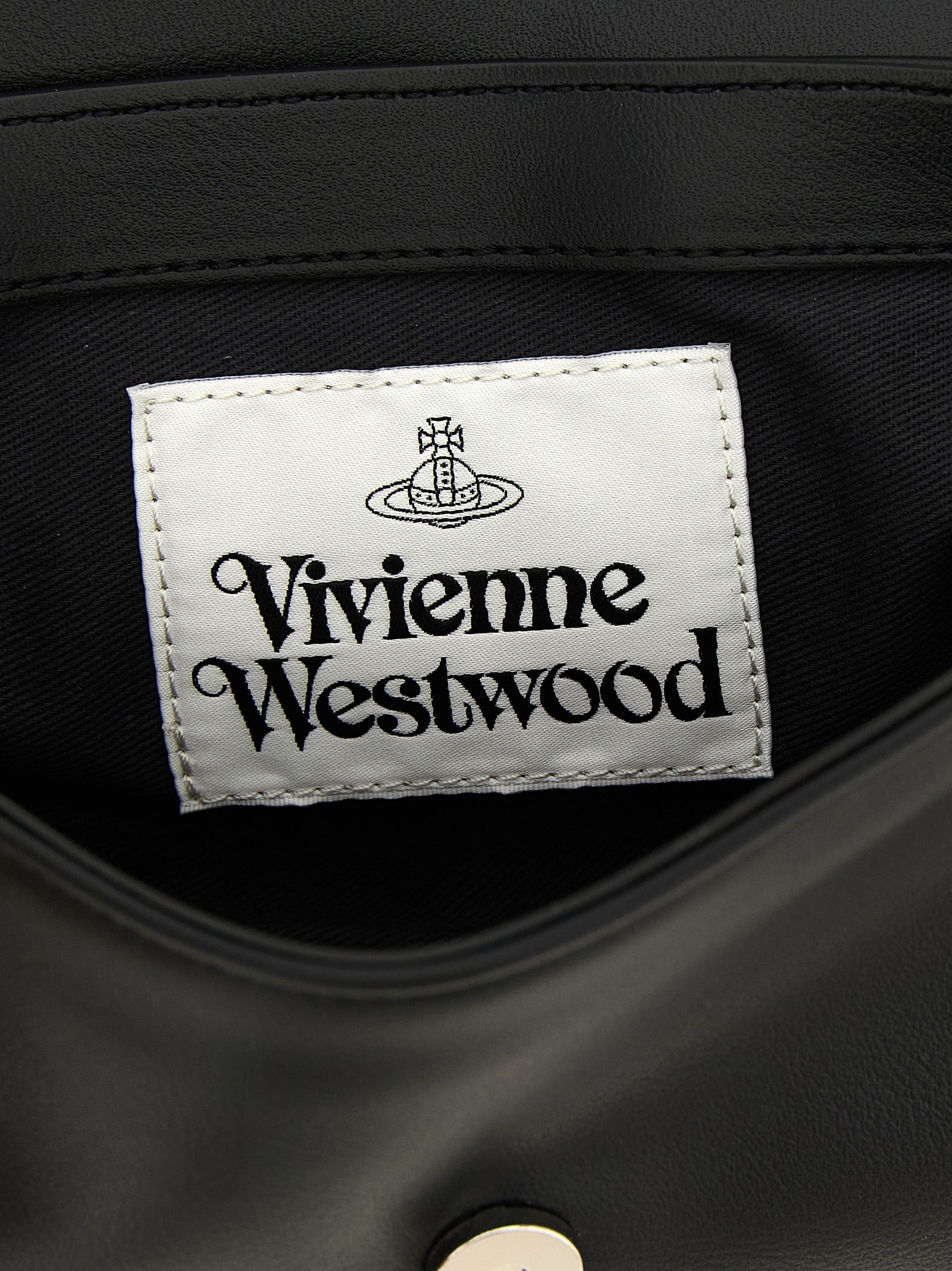 Μαύρη τσάντα χιαστί από πολυεστέρα Vivienne Westwood