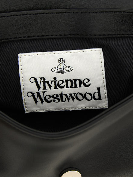 Μαύρη τσάντα χιαστί από πολυεστέρα Vivienne Westwood