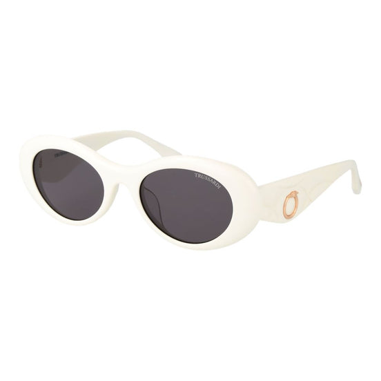 Trussardi White Acetate Sunglasses
