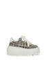 Πολύχρωμα πάνινα sneakers με πλατφόρμα Casadei