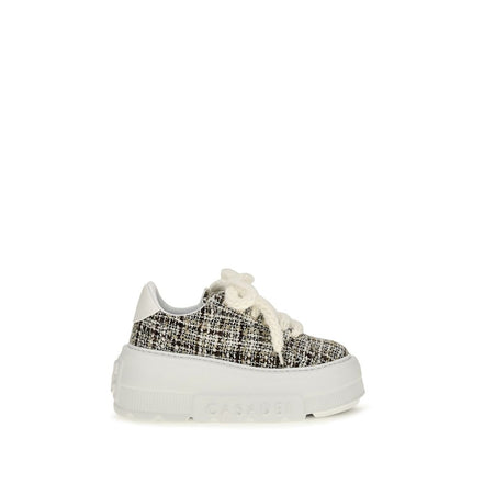 Πολύχρωμα πάνινα sneakers με πλατφόρμα Casadei