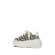 Πολύχρωμα πάνινα sneakers με πλατφόρμα Casadei
