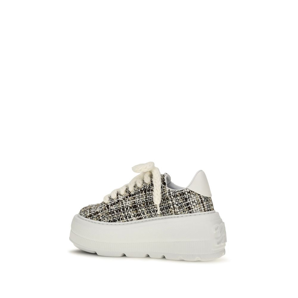 Πολύχρωμα πάνινα sneakers με πλατφόρμα Casadei