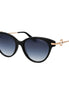 Trussardi Black Acetate Sunglasses